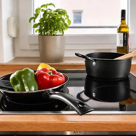 Fuer 4 Personen, 2 Schlafzimmer, Kueche, Wlan Apartmán *